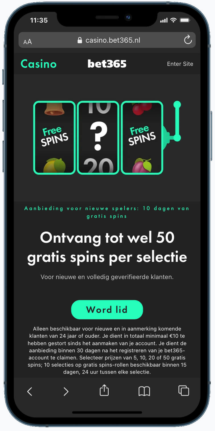 Bet365 bonuscode Casino