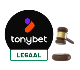 Bonus van legale casino Tonybet in Nederland