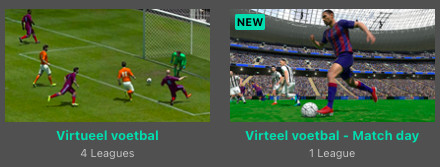wedden op virtual football bij bet365