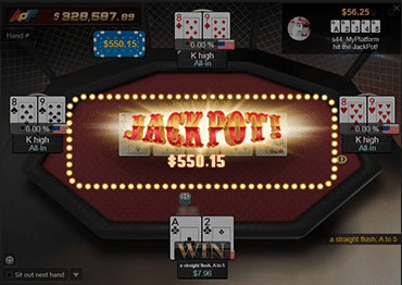 Exclusieve poker met jackpot
