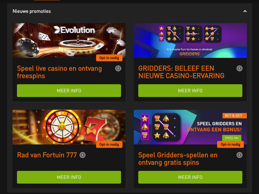 Casino777 Promoties
