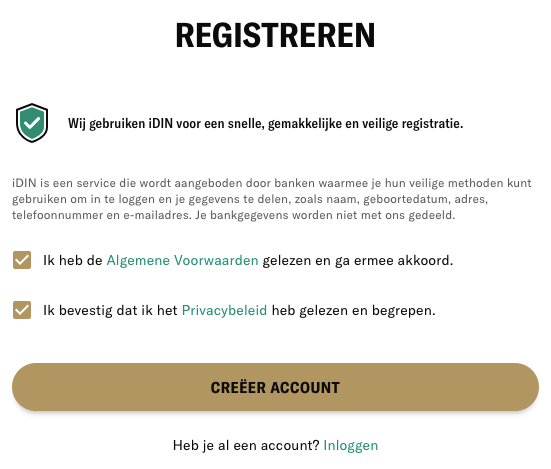 BetMGM.nl Account aanmaken