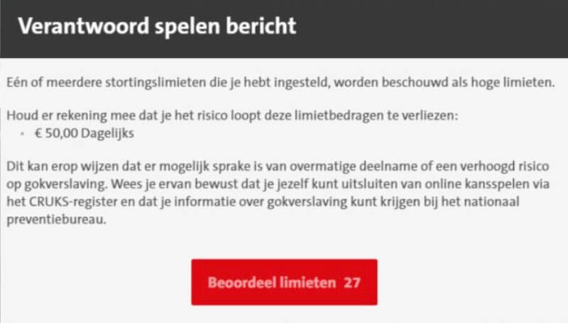 verantwoord spelen bericht