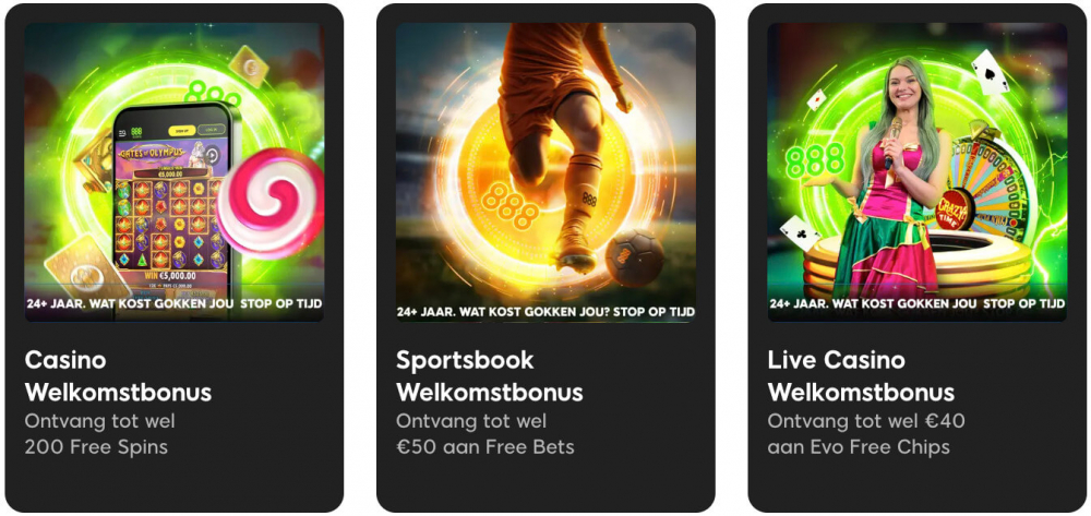 888casino welkomstbonussen Nederland
